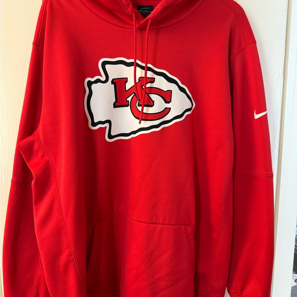 Nike Red Hoodie with Kansas City Chiefs Logo